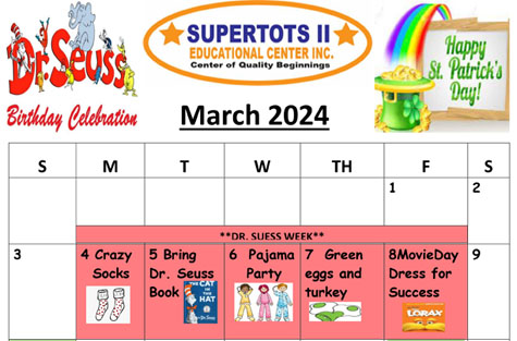 Supertots Calendar link
